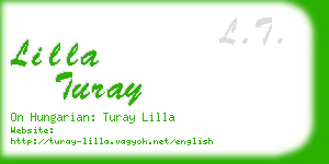 lilla turay business card